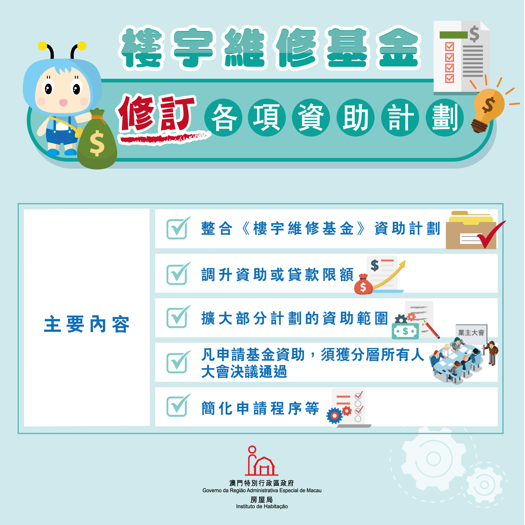 特區政府公佈修訂《樓宇維修基金》資助計劃 - 圖片 1