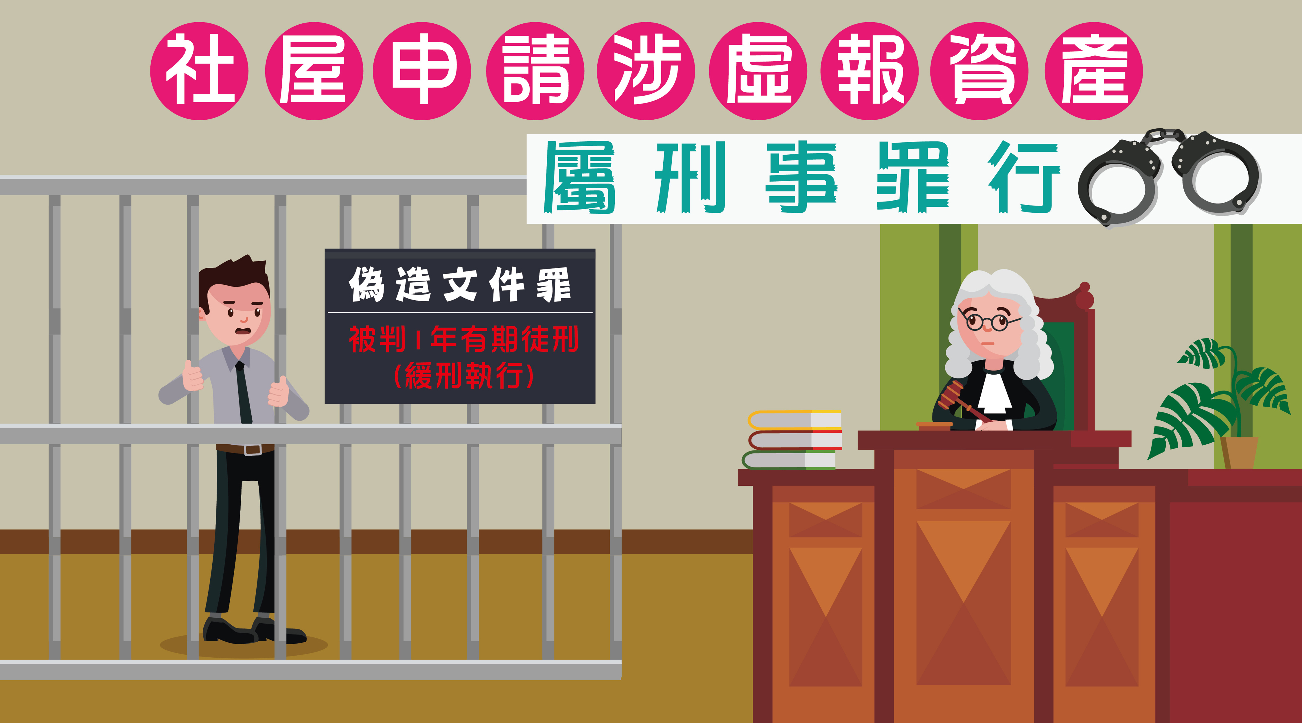 社屋申請涉虛報資產屬刑事罪行
